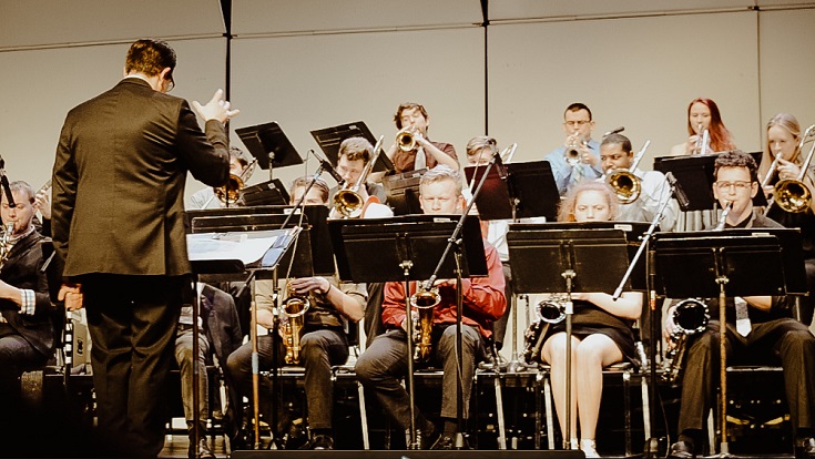 Image of full Jazz ensemble