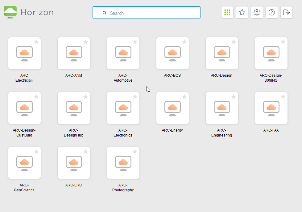 vmware example screen shot