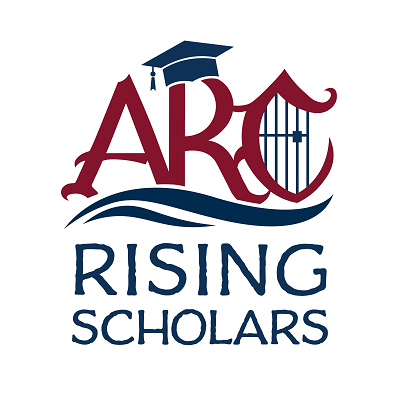 Rising Scholars Logo with graduation cap