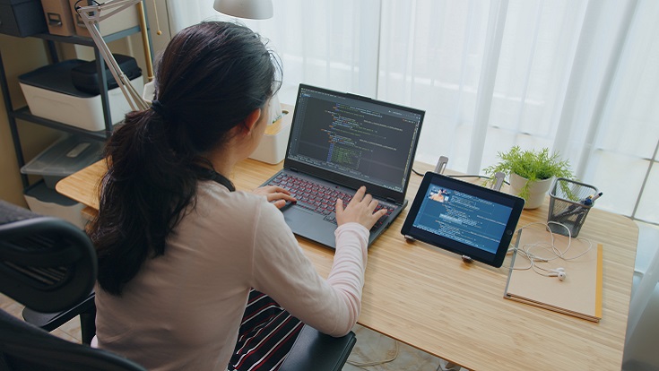 Image of laptop and icons