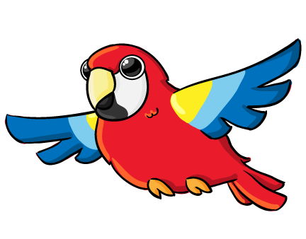 parrot flying