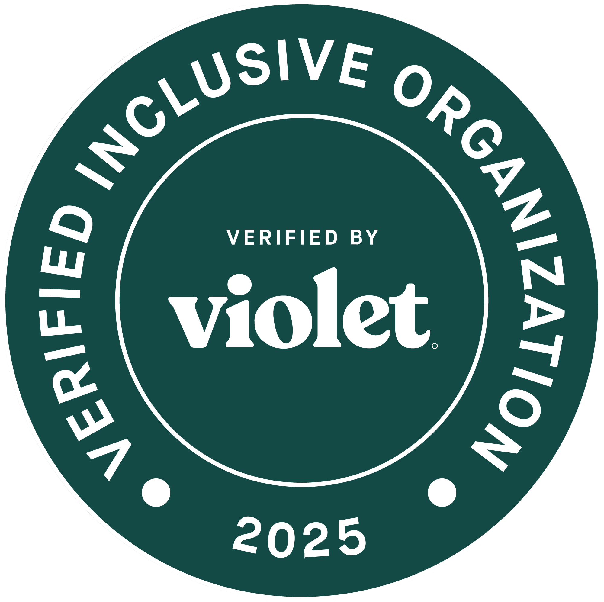 Verified inclusive organization verified by Violet 2025